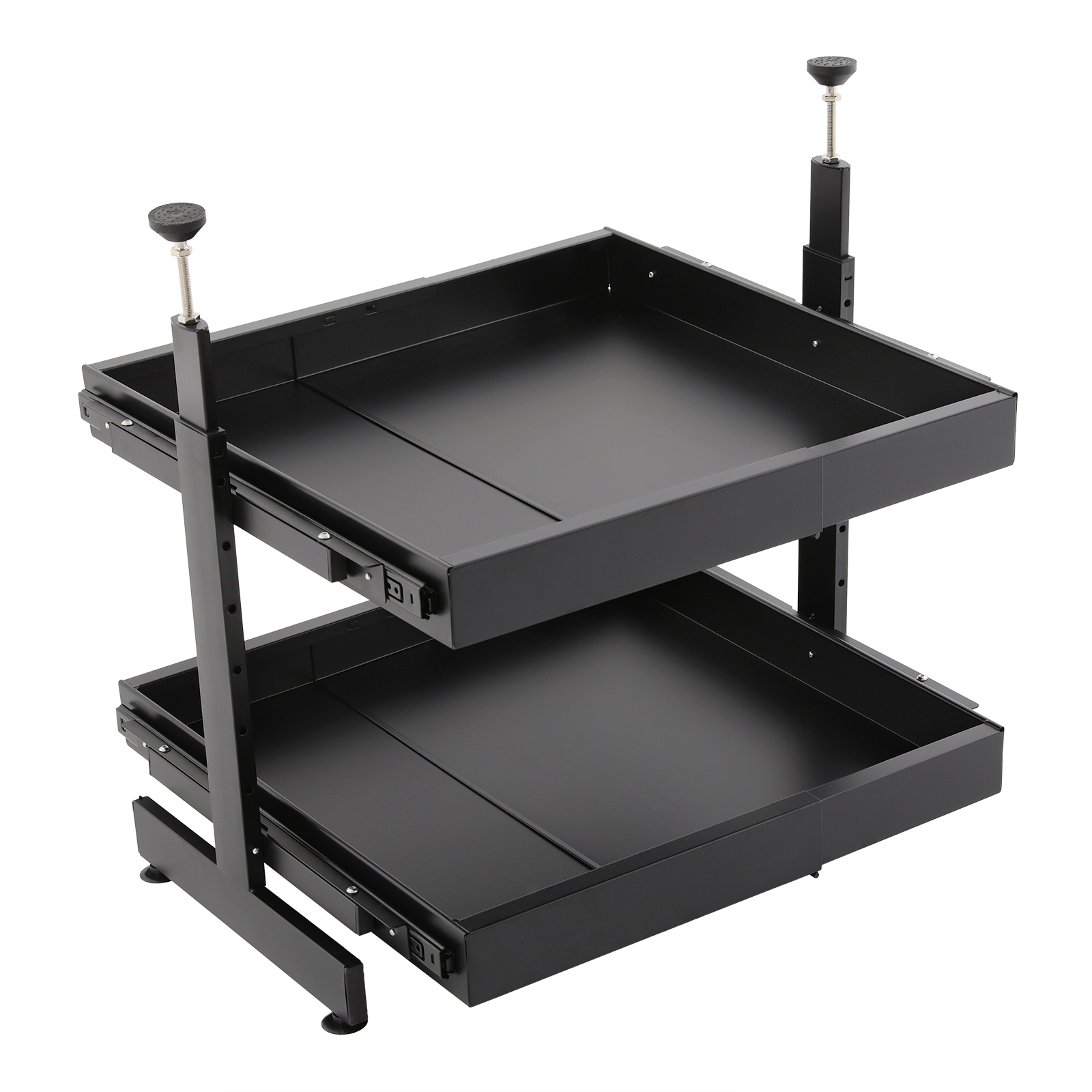 Uitbreidbaar Pull-out kabinet organisator, uitschuifbare laden voor kasten, Slide Out kabinet organisator