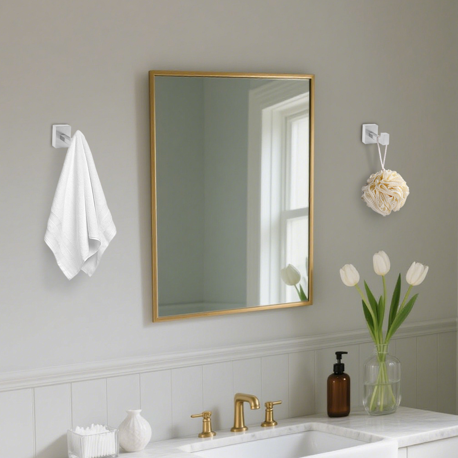 Set di 15 portasciugaani da bagno, set di portasciugaani, set di portasciugaani da parete da 15