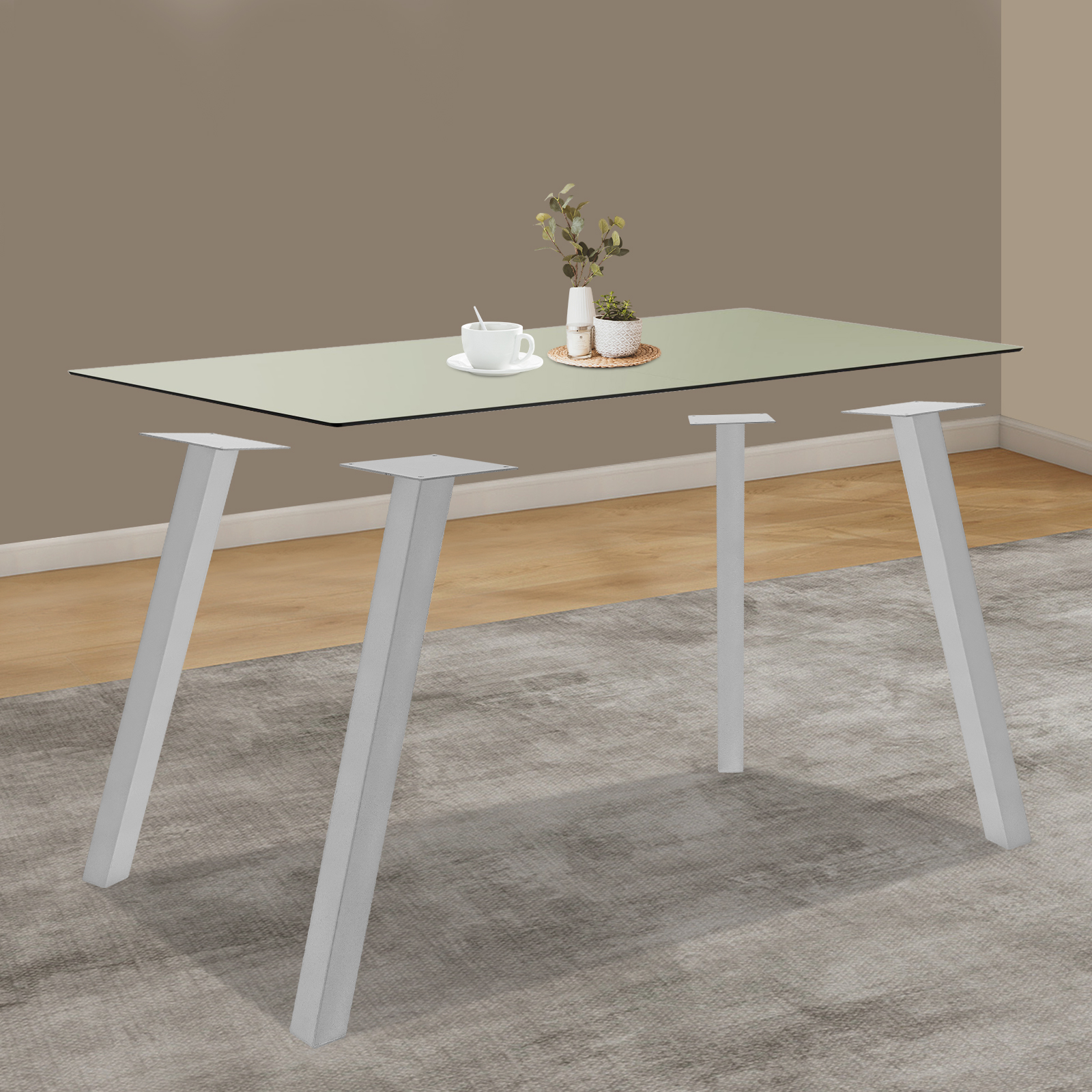 4pcs Table legs, Furniture Feet for Desks and Dining Tables, 70cm Furniture Feet - Smoke Grey 4pcs Table legs, Furniture Feet for Desks and Dining Tables, 70cm Furniture Feet - Smoke Grey