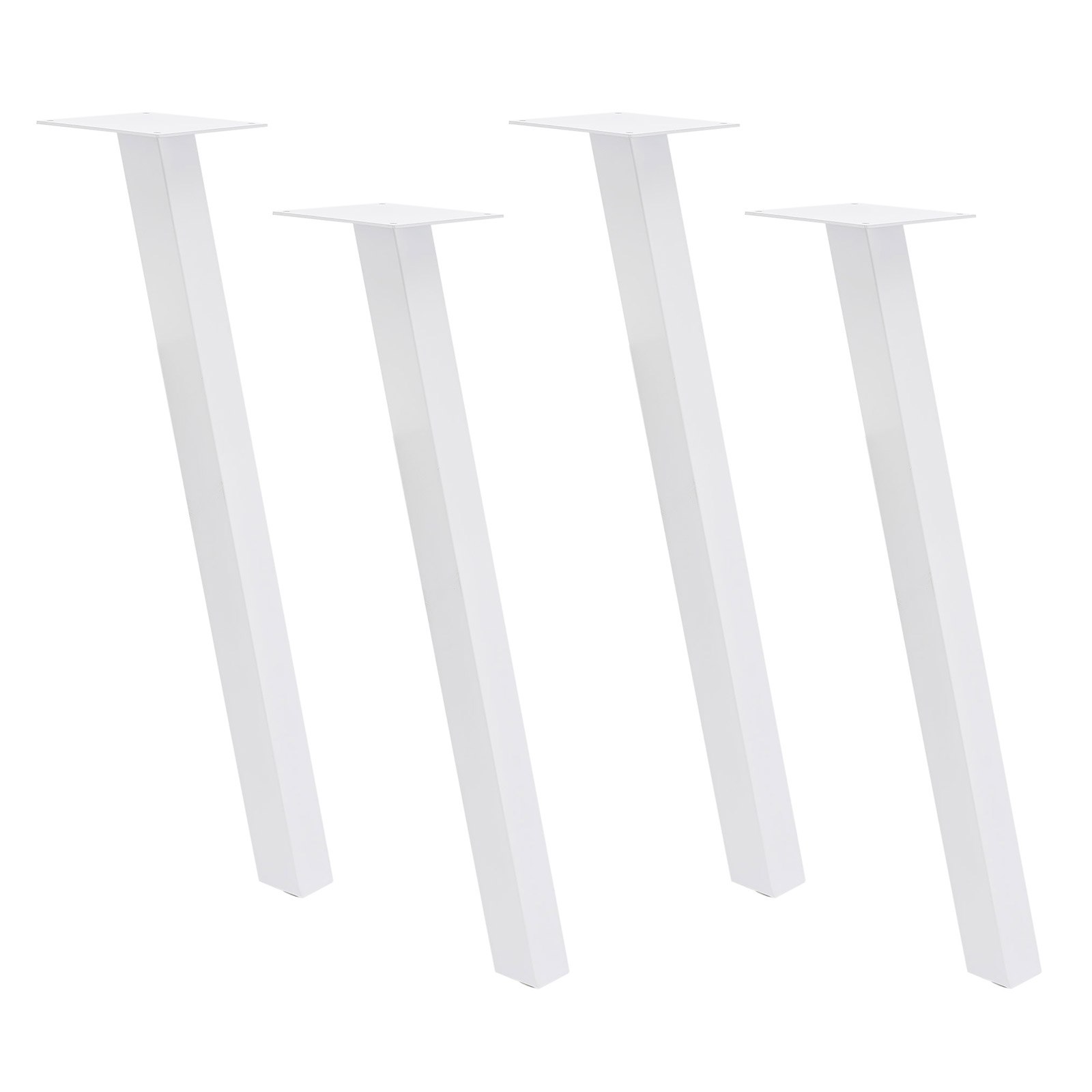 4pcs Table legs, Furniture Feet for Desks and Dining Tables, 70cm Furniture Feet - White