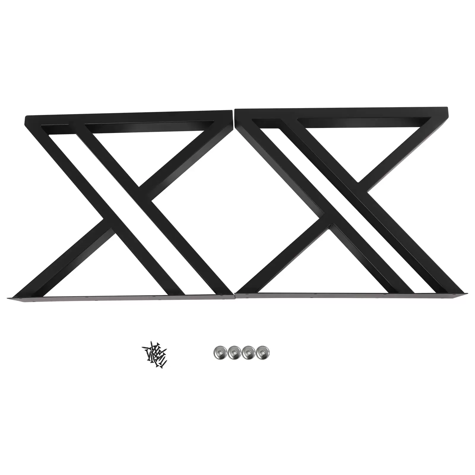 2er-Set Tischgestell Tischbeine Industrie Loft Style Möbelbeine Tisch Stahl 45cm