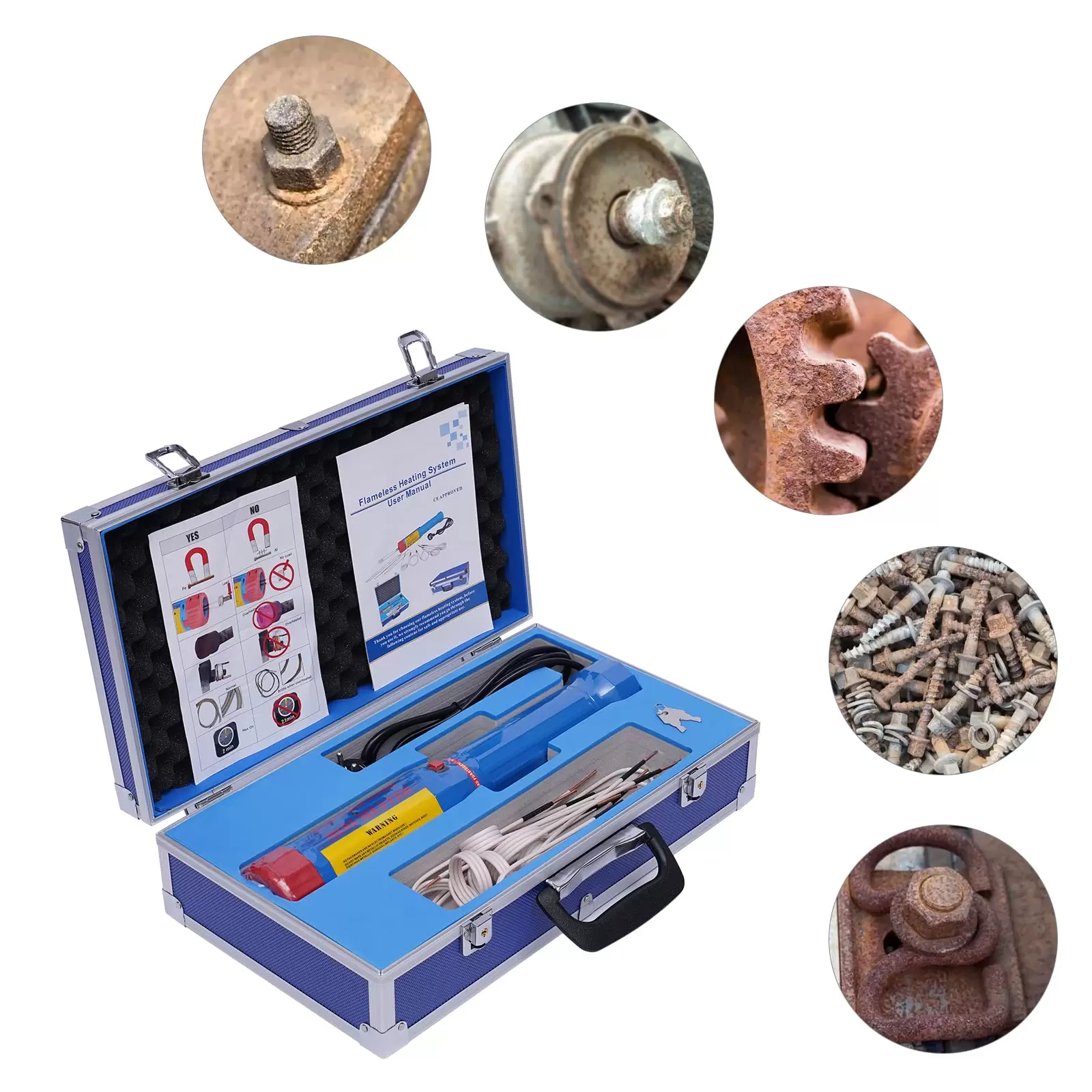 Magnetischer Induktionsheizer 1100 W, Induktionsheizgerät 220 V, Elektromagnetischer Induktionsheizer mit 8 Heizspulen Magnetischer Induktionsheizer 1100 W, Induktionsheizgerät 220 V, Elektromagnetischer Induktionsheizer mit 8 Heizspulen