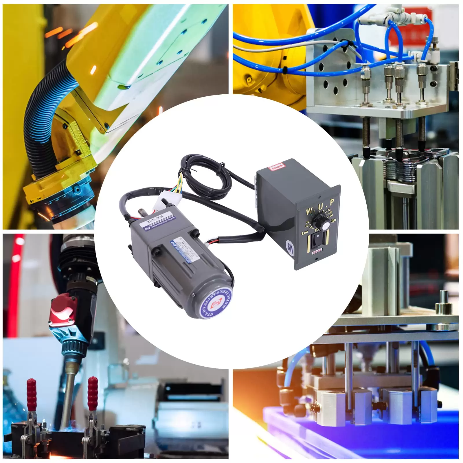 40W 20K 220V Getriebemotor mit Drehzahlregler Wechselstrom-Getriebemotor einstellbare Geschwindigkeit Asynchroner Getriebemotor
