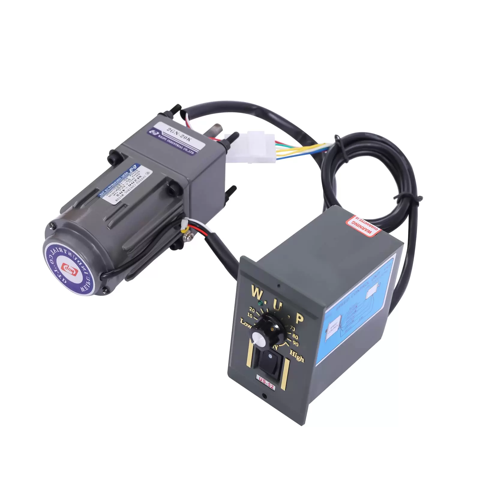 40W 20K 220V Getriebemotor mit Drehzahlregler Wechselstrom-Getriebemotor einstellbare Geschwindigkeit Asynchroner Getriebemotor