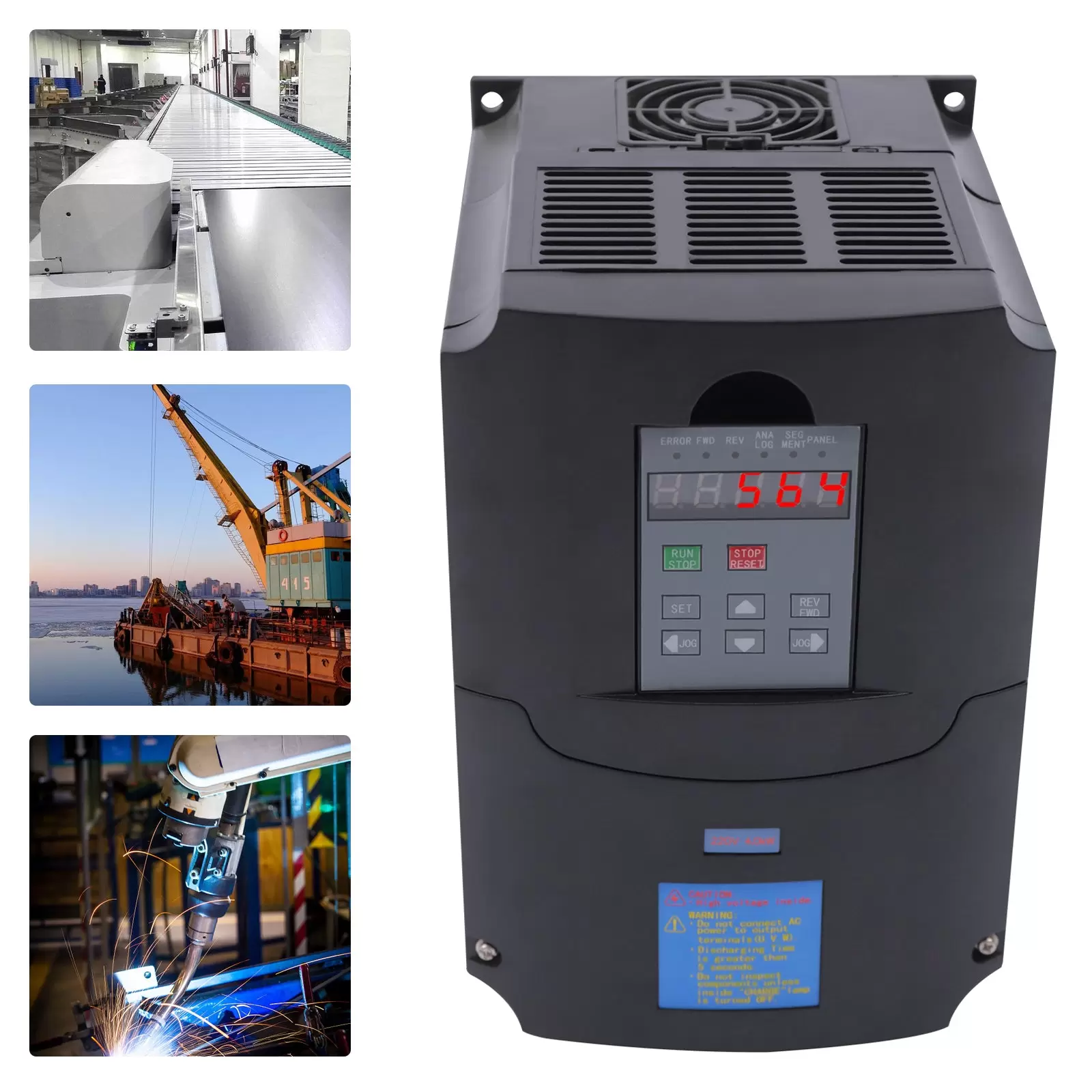 4KW Frequenzumrichter 5HP VFD Variable Frequency Driver für Spindelmotor Bohrmaschine CNC HVAC Drehmaschine