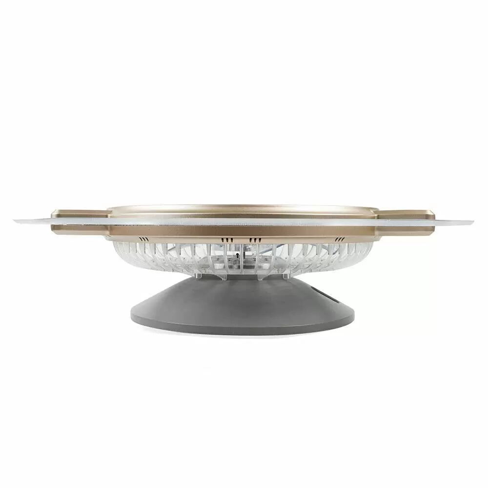 48W LED Transparent Deckenventilator mit Beleuchtung und Fernbedienung