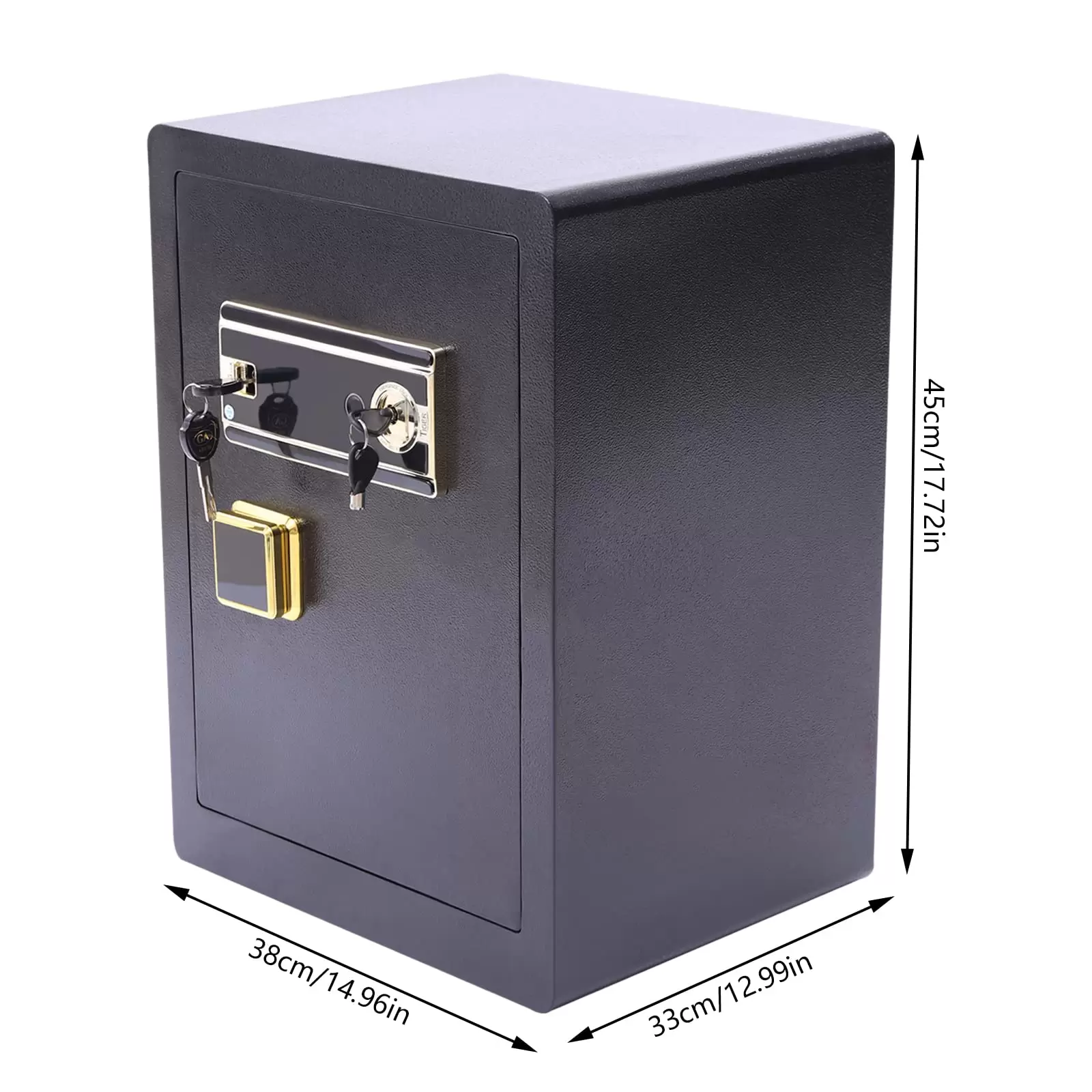 Tresor mit alarm Möbeltresor Safe Schlüssel Geldschrank Geldsafe