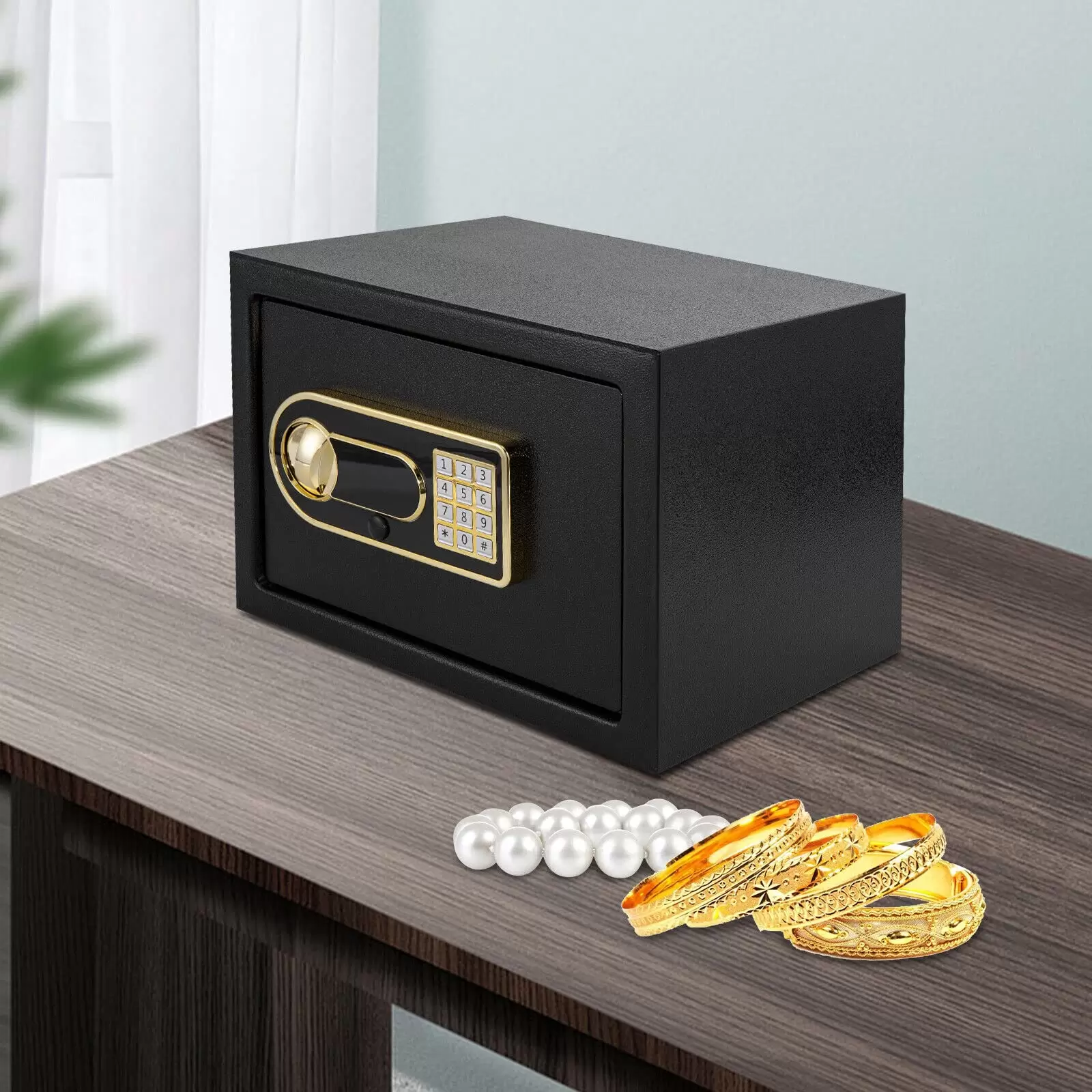 25EB Digitale Passwort Safe mit Notfall Schlüssel für Locker Home Office
