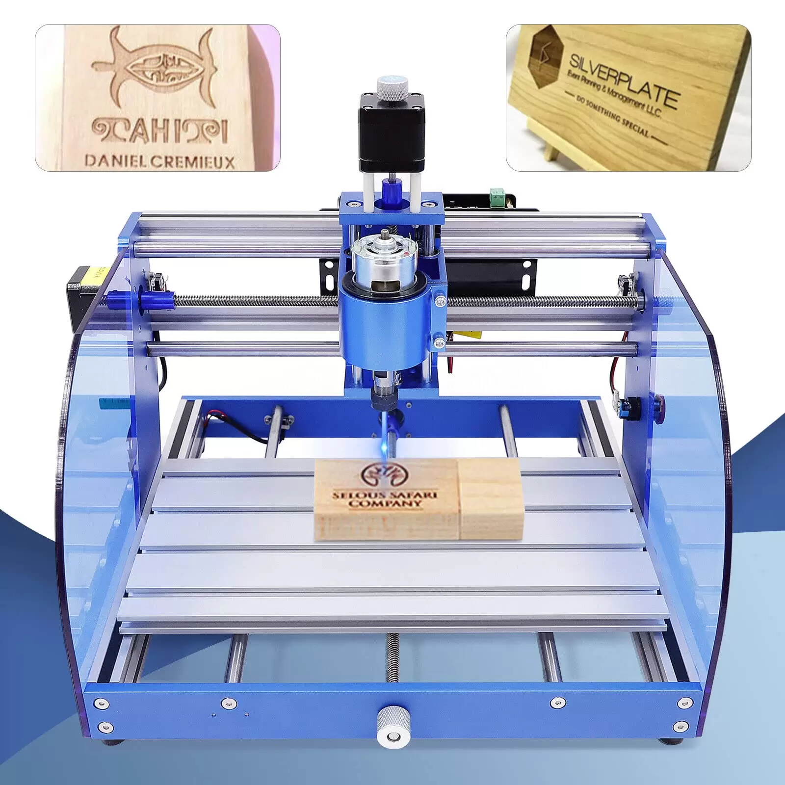 CNCEST CNC Fräsmaschine 3018 Pro Graviermaschine Router 3 Achse Endschalter mit Motor