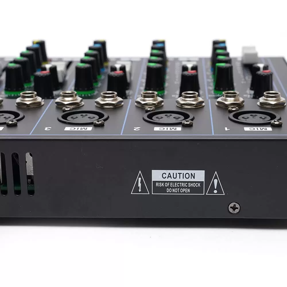 Digitaler Audio Mixer - 7-Kanal Sound Mixing Console, Digitales Mischpult für Aufnahme DJ Network Digitaler Audio Mixer - 7-Kanal Sound Mixing Console, Digitales Mischpult für Aufnahme DJ Network