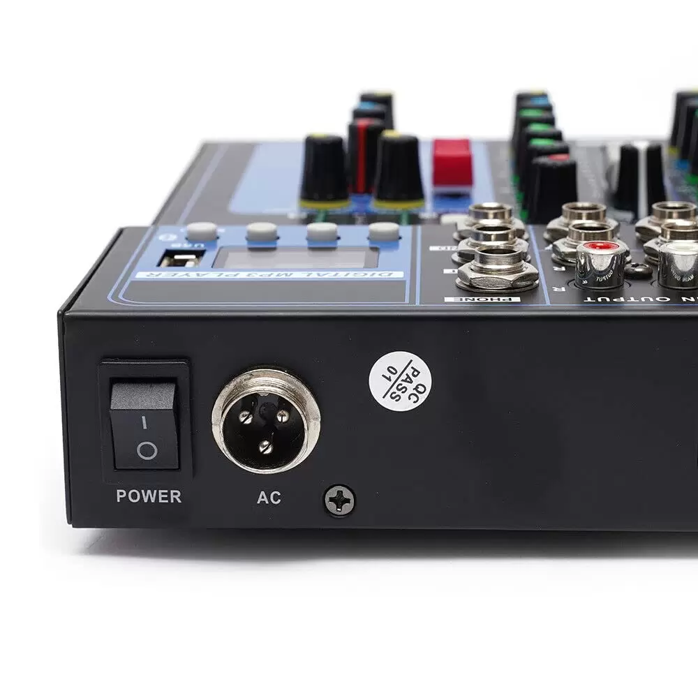 Digitaler Audio Mixer - 7-Kanal Sound Mixing Console, Digitales Mischpult für Aufnahme DJ Network Digitaler Audio Mixer - 7-Kanal Sound Mixing Console, Digitales Mischpult für Aufnahme DJ Network