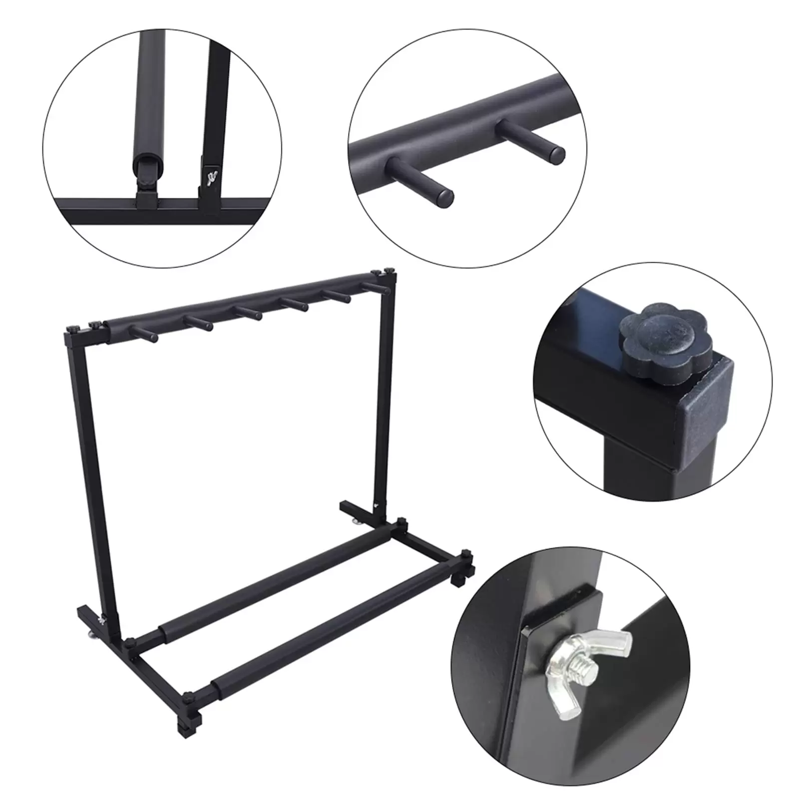 5-Fach Gitarrenständer, Multifunktion Gitarrenhalter Universal Mehrfachständer Gitarrenstaender Metallgitarren 5-Fach Gitarrenständer, Multifunktion Gitarrenhalter Universal Mehrfachständer Gitarrenstaender Metallgitarren