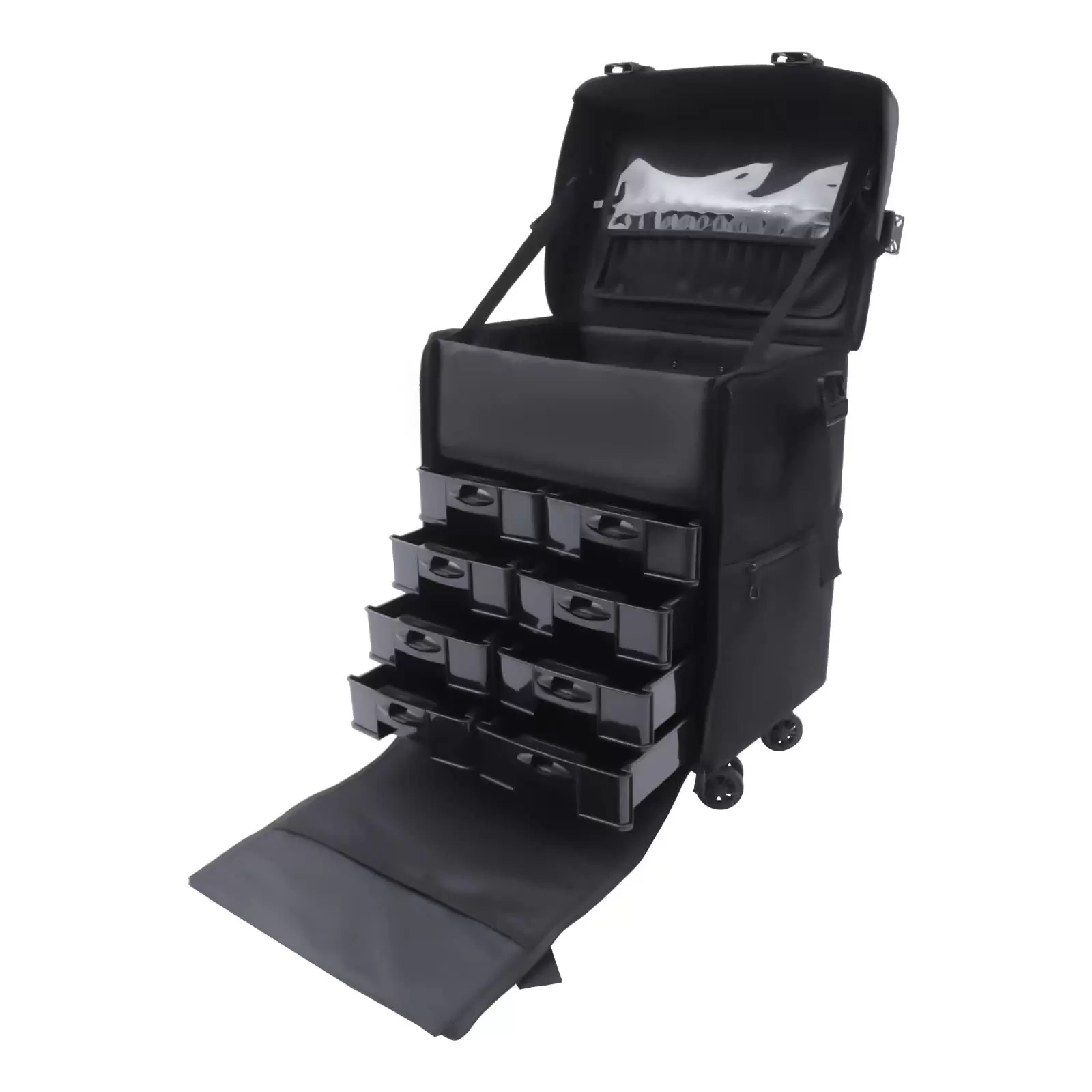 CNCEST 2 in 1 Kosmetikkoffer groß Beauty Case Friseurkoffer Kosmetik Trolley Make up Koffer Schminkkoffer