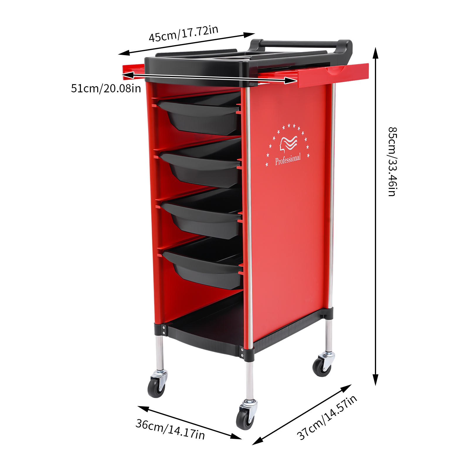 CNCEST Salonwagen, 6-stufiger Schubladen-Multifunktions-Salonwagen, Friseurregal mit Rädern CNCEST Salonwagen, 6-stufiger Schubladen-Multifunktions-Salonwagen, Friseurregal mit Rädern