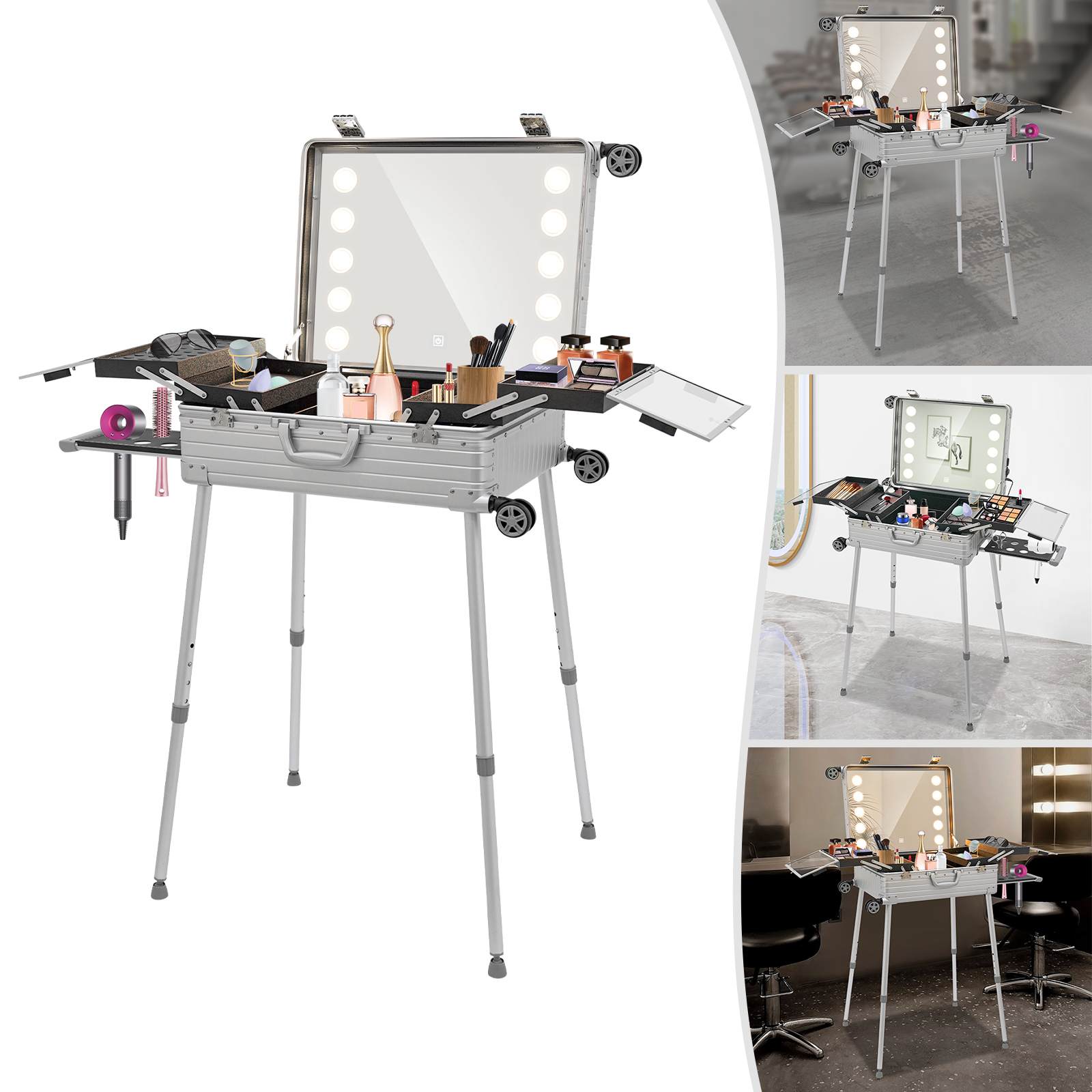 Kosmetikkoffer, Reise-Make-up-Organizer-Koffer