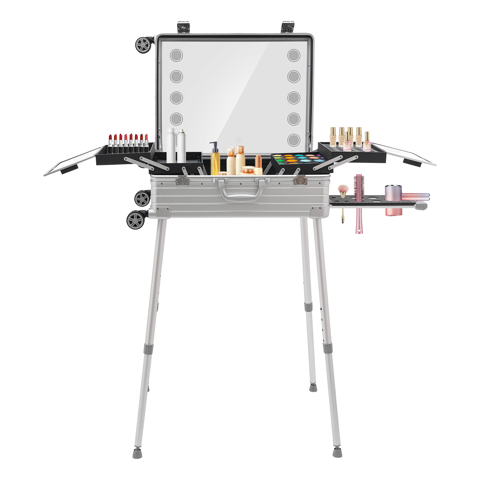 Kosmetikkoffer, Reise-Make-up-Organizer-Koffer Kosmetikkoffer, Reise-Make-up-Organizer-Koffer