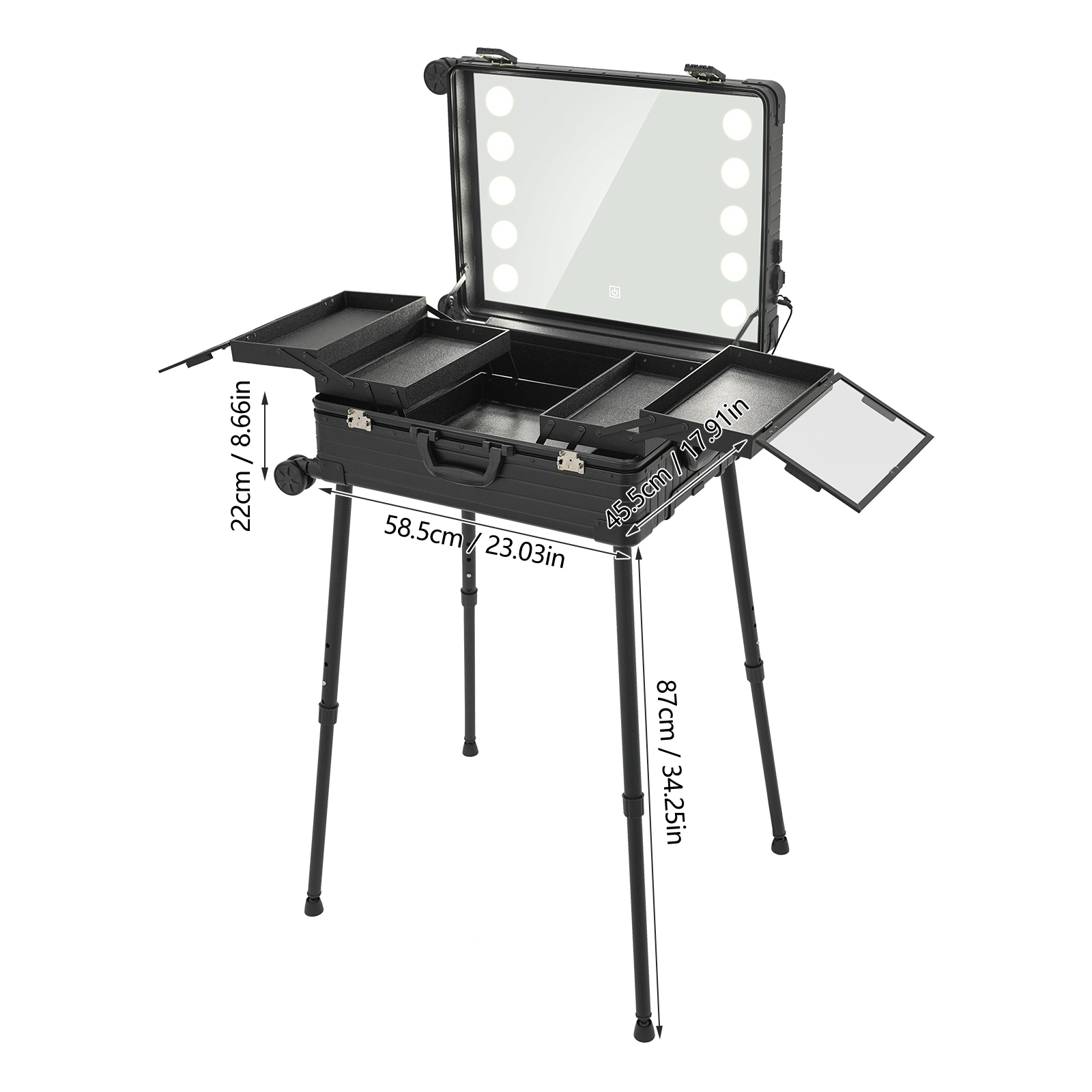 Kosmetiktasche, Reise-Make-up-Organizer-Tasche Kosmetiktasche, Reise-Make-up-Organizer-Tasche