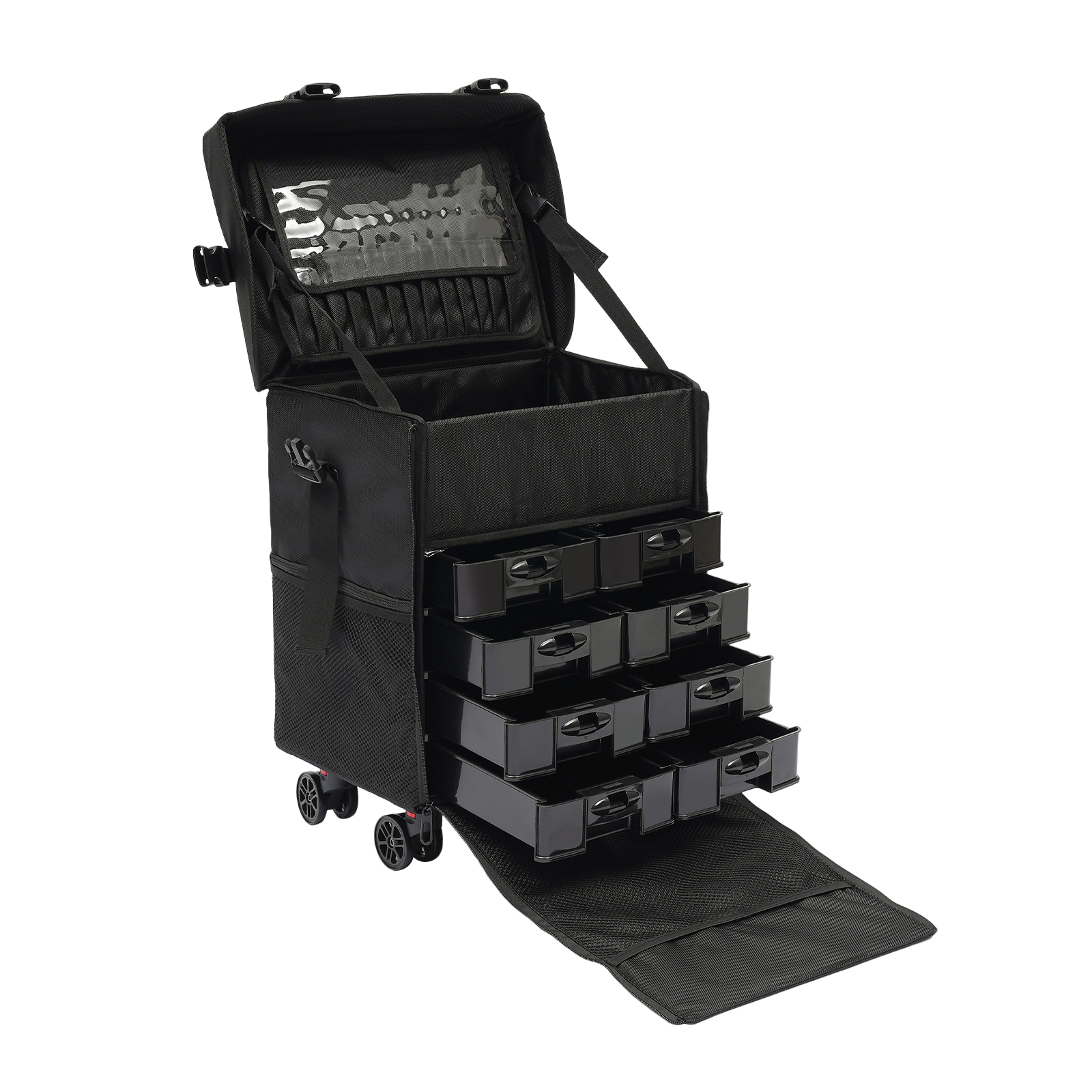 Rollkoffer Kosmetikkoffer Trolley Schminkkoffer Kosmetiktrolley Schminkkoffer mit Rollen Hochzeit Visagisten Promi
