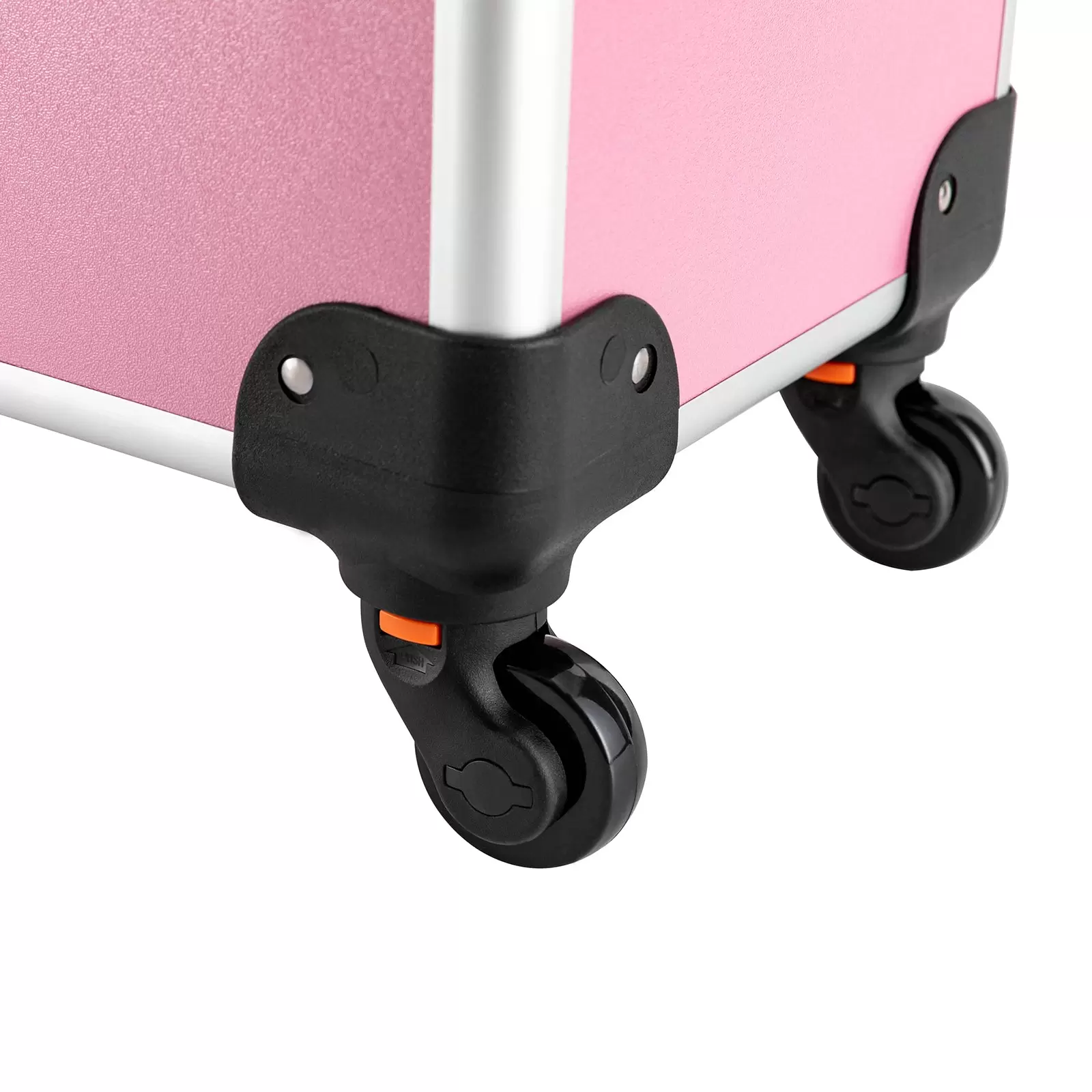 Make-up Koffer, Kosmetikkoffer Trolley, mit 4 Universalrollen, mit 4 ausziehbaren Fächern, (Rosa) Make-up Koffer, Kosmetikkoffer Trolley, mit 4 Universalrollen, mit 4 ausziehbaren Fächern, (Rosa)