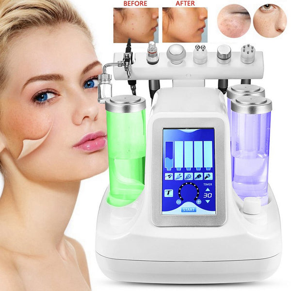 6 in 1 BIO RF Schönheits Maschinen Hydra Dermabrasion Klein Blase Gerät Tiefe Reinigungs