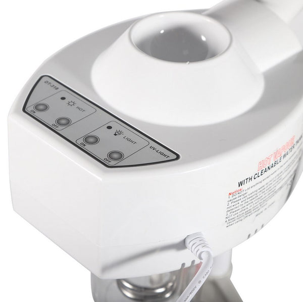 2 IN 1 Gesichtsdampfer und Lupenleuchte LED Dampf Maschine Spa Luftbefeuchter