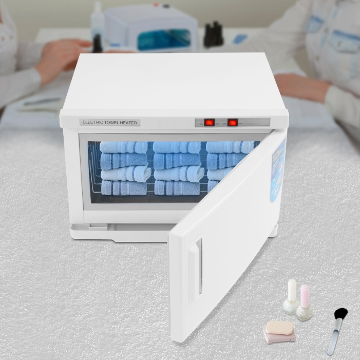 25L Towel Heating Sterilizer, Sterilizer Box 220V Heating + UV - White