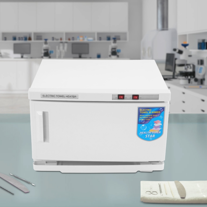 25L Towel Heating Sterilizer, Sterilizer Box 220V Heating + UV - White