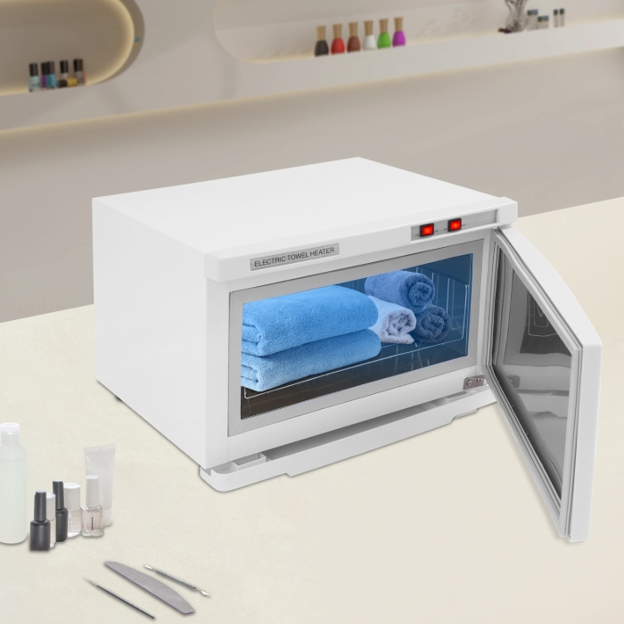 25L Towel Heating Sterilizer, Sterilizer Box 220V Heating + UV - White
