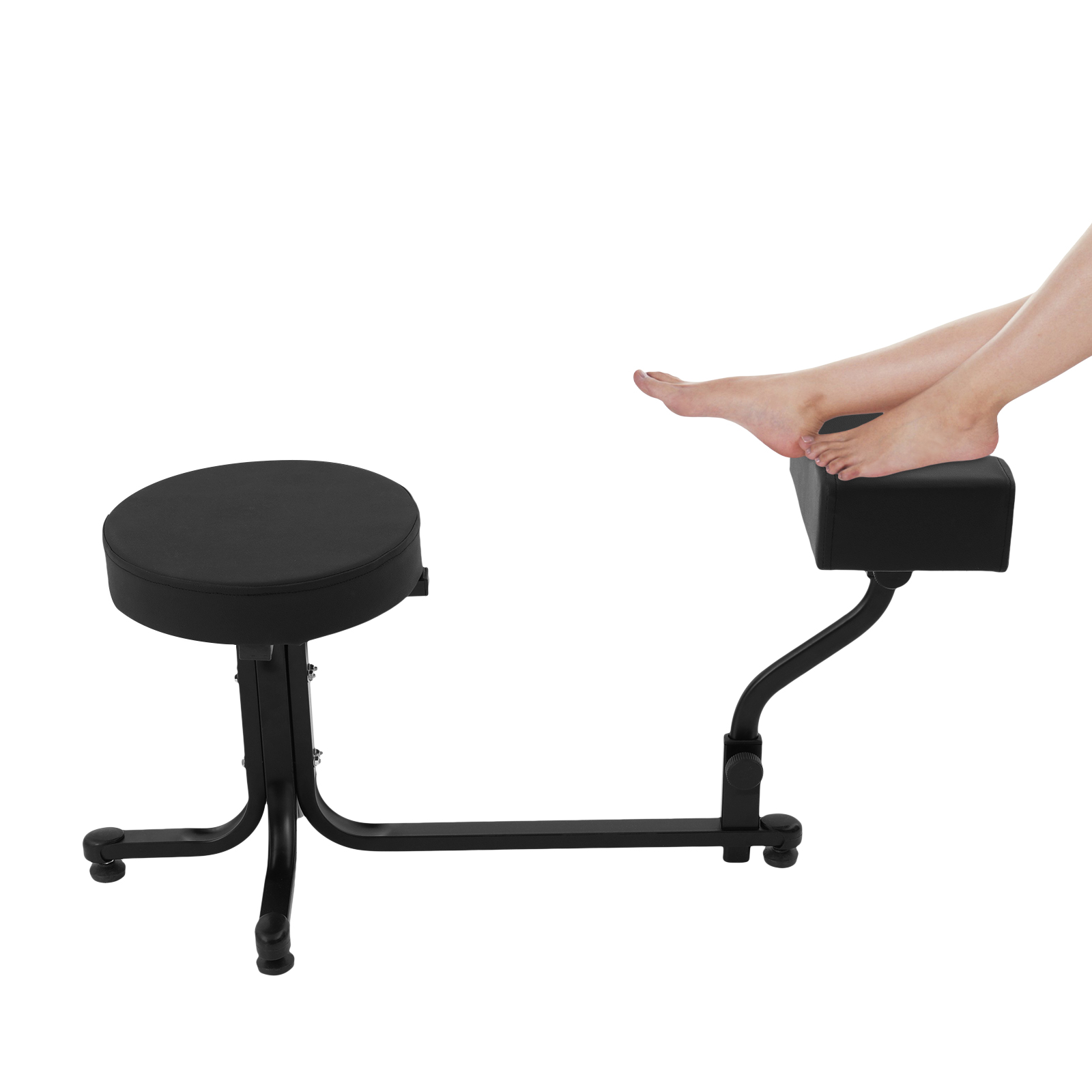 Nagelstudio-Pedikürestuhl – Maniküre- und Pedikürehocker für Nagelstudios – schwarz