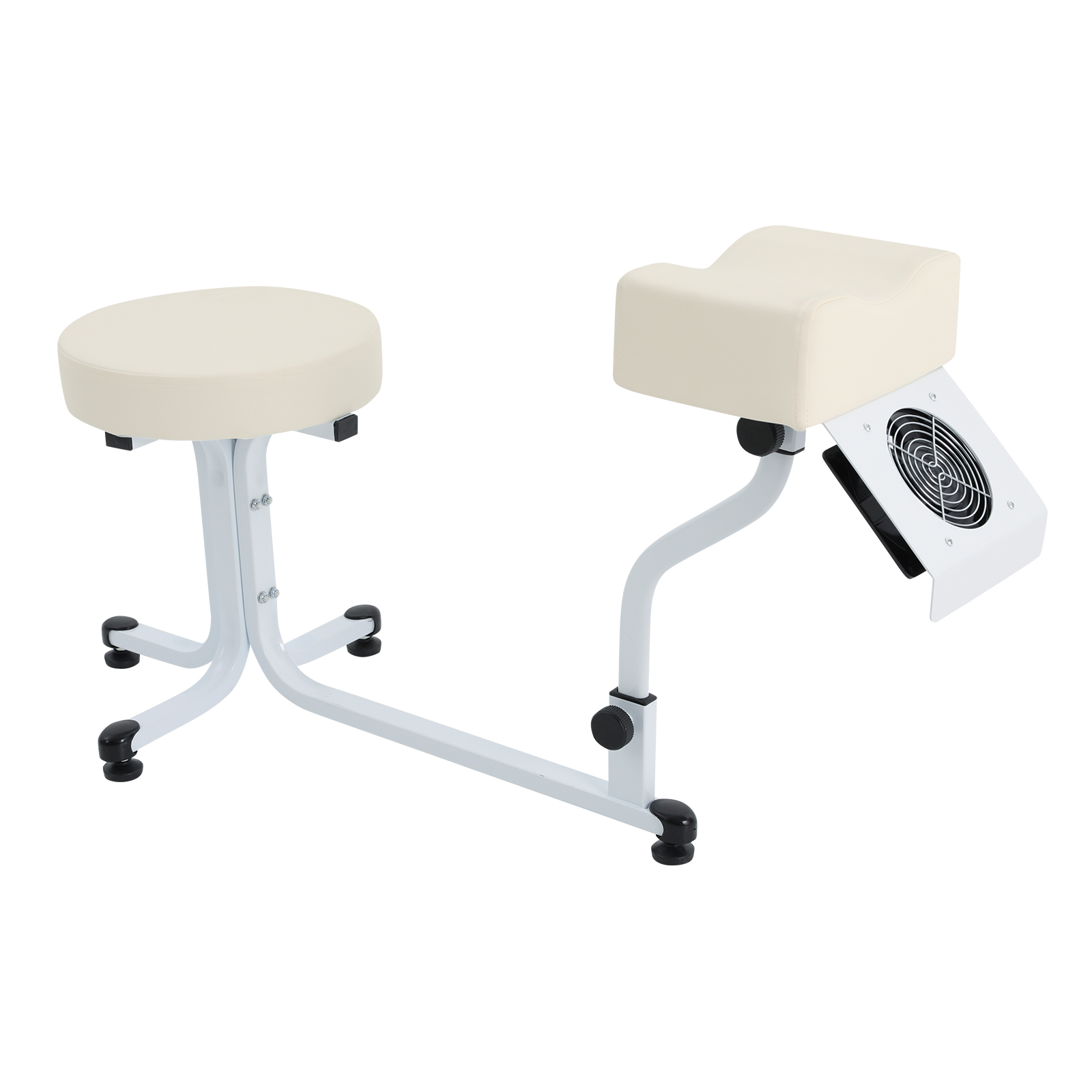 Baño de pies con pedestal para manicura y pedicura, color blanco