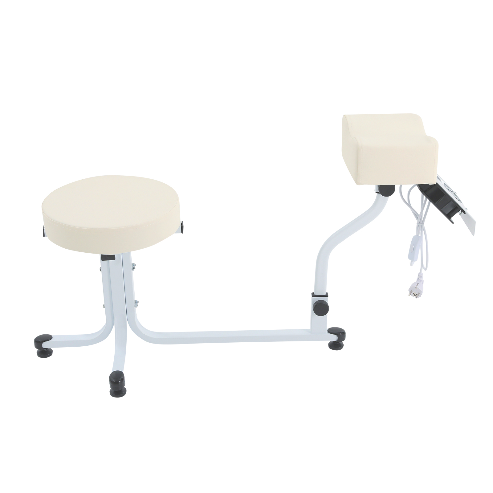 Special manicure, pedicure, foot massage, foot bath, foot stand for nail salons - white