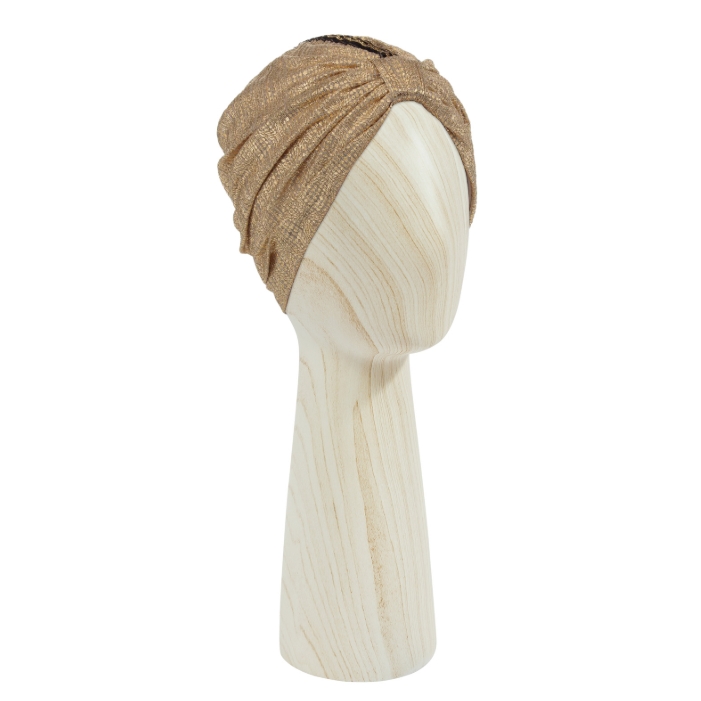 Hut-Perücken-Ausstellungsständer, Simulationskopf, Modell-Ausstellungsständer, Kopfumfang 56 cm – Helle Holzmaserung
