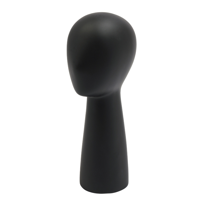 Hut-Perücken-Ausstellungsstand, Simulationskopf-Modell-Ausstellungsstand, Kopfumfang 56 cm – Schwarz
