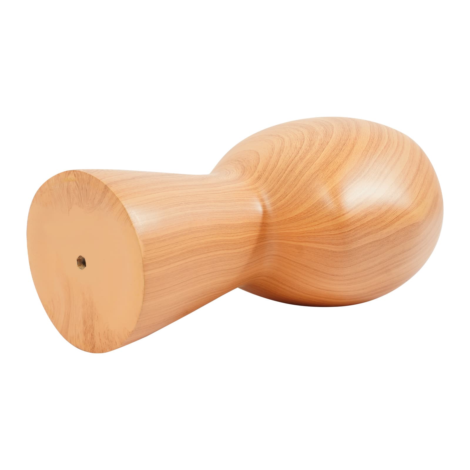 Kurzer Schaukopf, Modellkopfumfang 56 cm, dunkle Holzmaserung, Hut-/Perückenständer, Simulationskopfständer, Schaufensterpuppenkopfständer