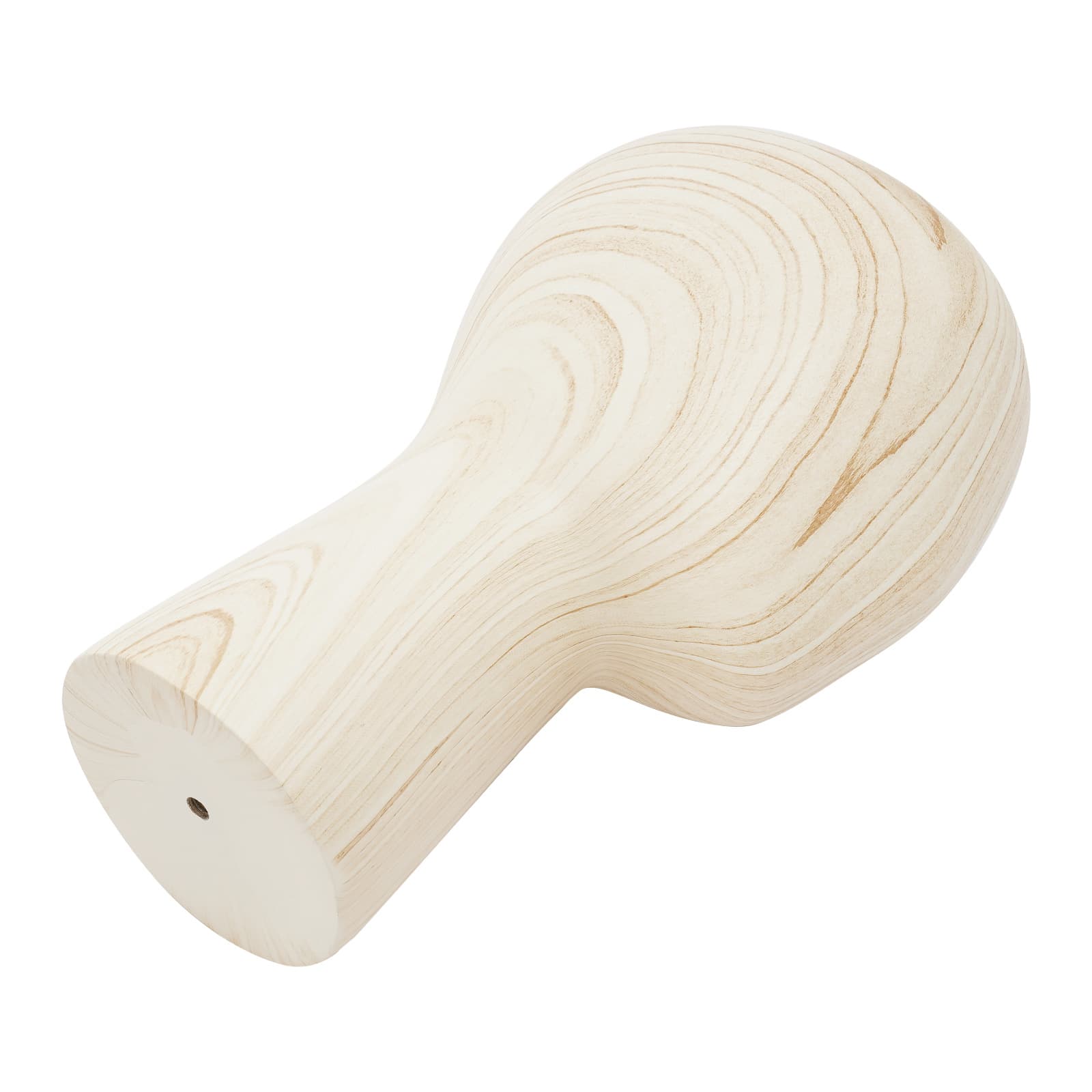 Tête courte de présentation, modèle de tête, circonférence de 56 cm - grain de bois clair, présentoir pour chapeau, perruque, présentoir pour tête de simulation