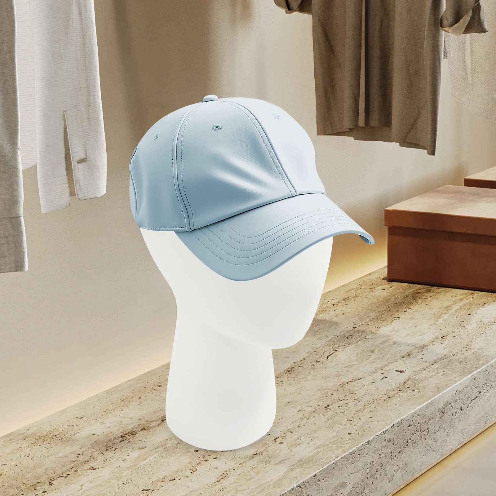 Tête de mannequin courte, circonférence de la tête 56 cm, blanc, présentoir pour chapeau, perruque, présentoir pour tête de simulation, présentoir pour tête de mannequin