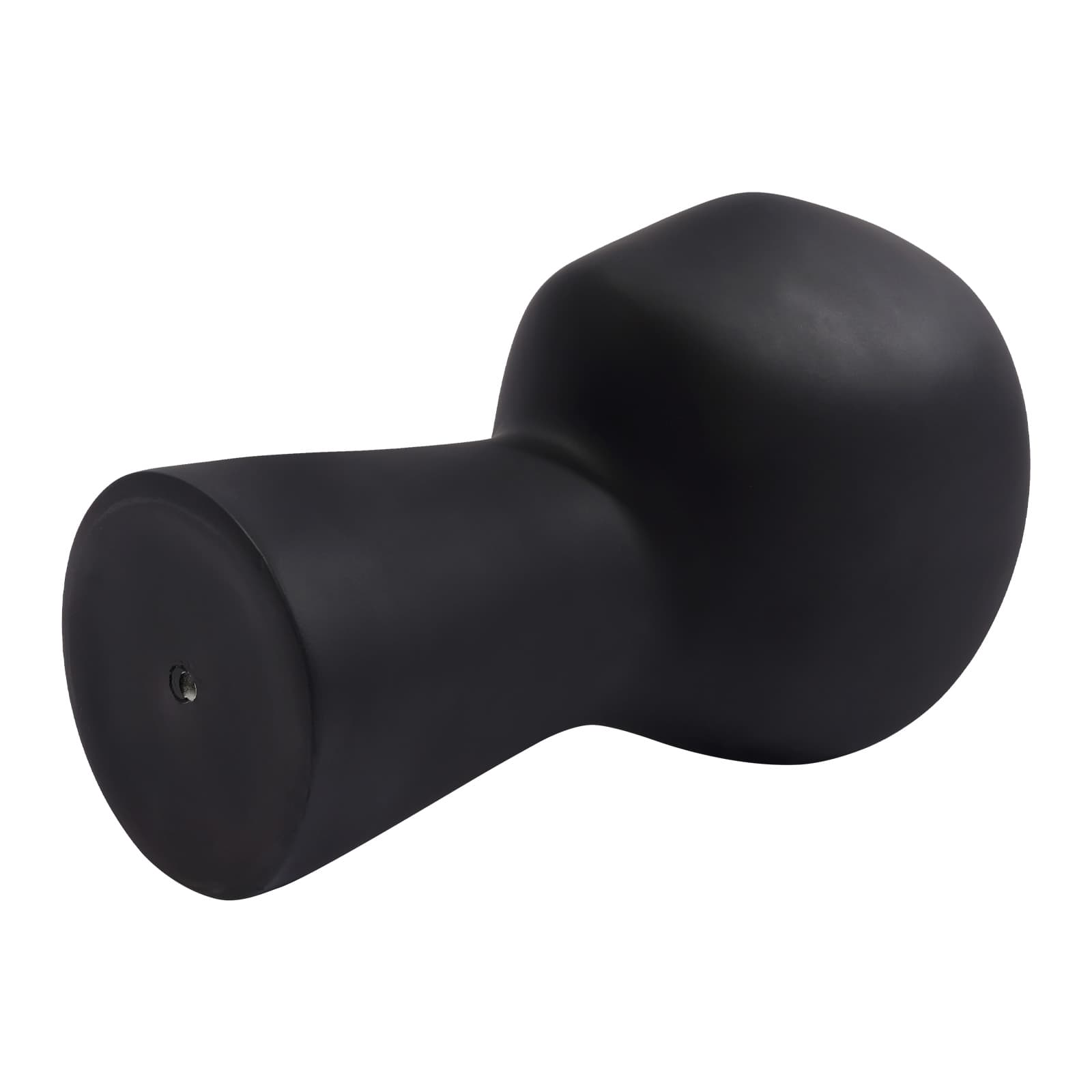 Kurzer Schaufensterkopf, Kopfumfang 56 cm, schwarz. Schaufensterpuppenkopfständer, Schaufensterpuppenkopfständer