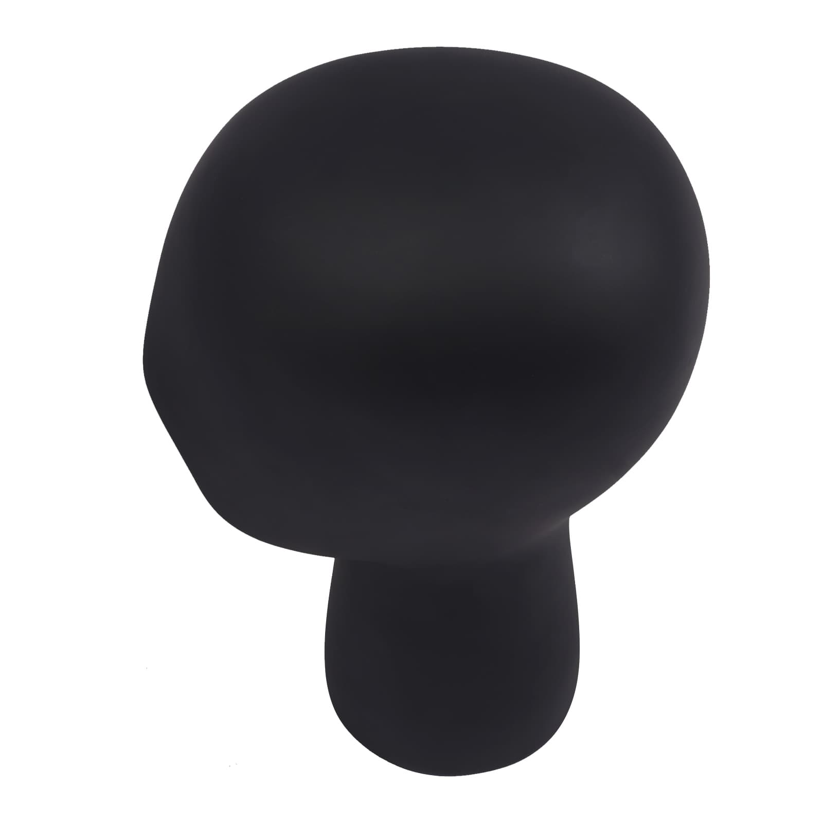 Kurzer Schaufensterkopf, Kopfumfang 56 cm, schwarz. Schaufensterpuppenkopfständer, Schaufensterpuppenkopfständer