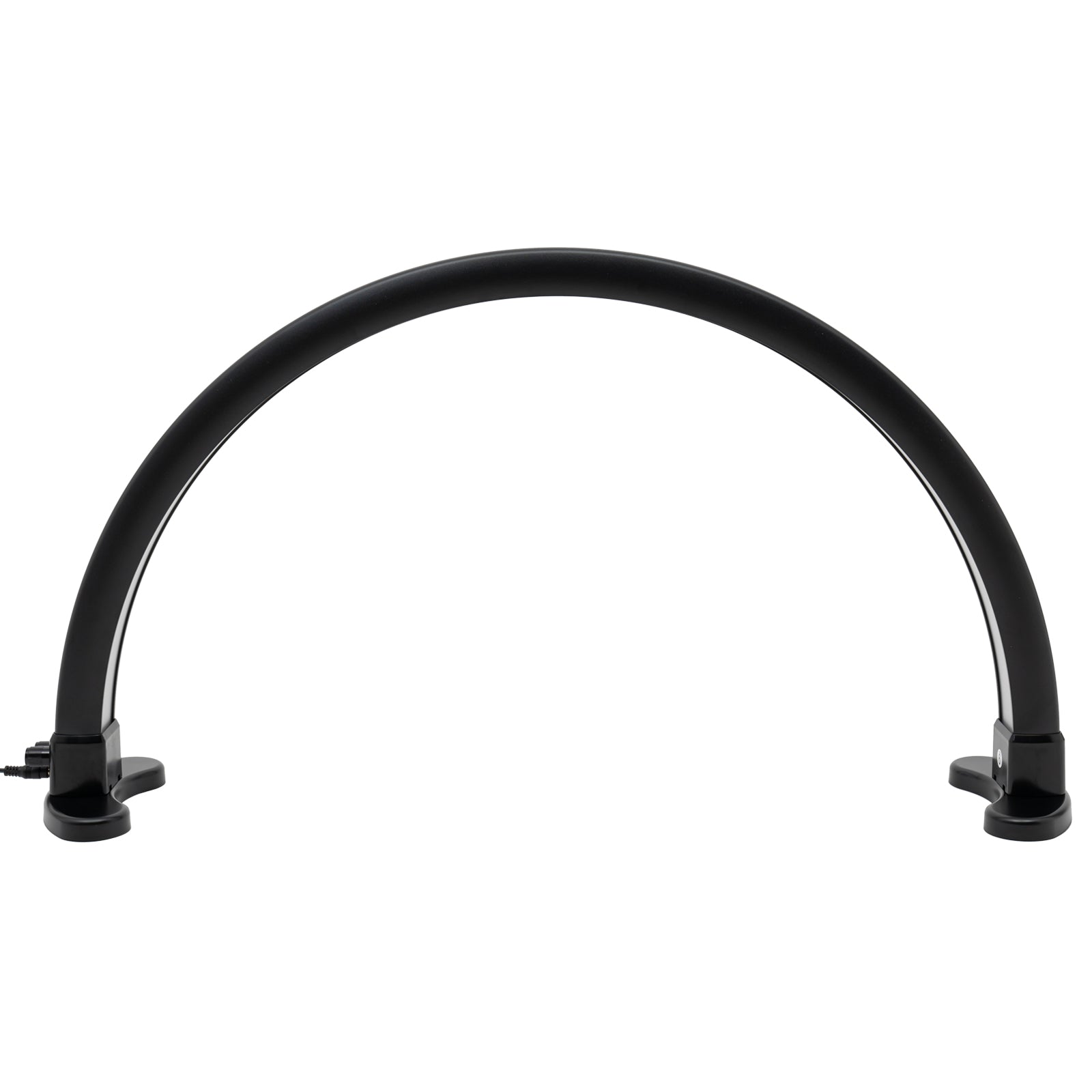 Halbmond-Nagel-Schreibtischlampe, 45 W, 2700–5600 K, dreifarbige LED für Wimpernverlängerung, Kosmetikerin, Hautschönheit (schwarz)