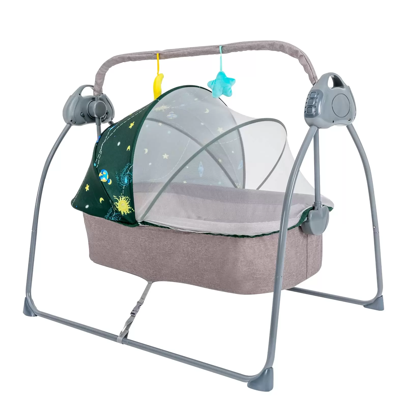 Automatischer Baby Wiege Elektrische Schaukel Bluetooth Musik Schaukelstuh Grün