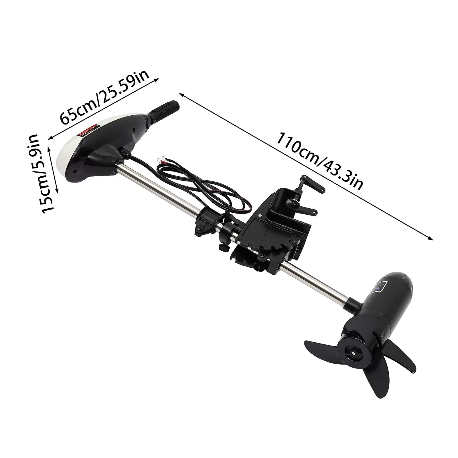 CNCEST 600W 12V 65LB Elektromotor Bootsmotor Trolling Motor Schlauchboot CNCEST 600W 12V 65LB Elektromotor Bootsmotor Trolling Motor Schlauchboot