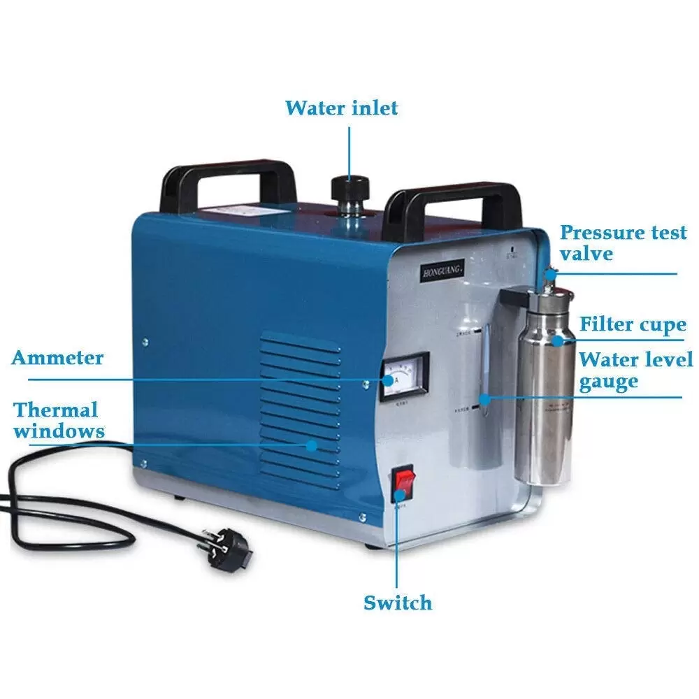 75L / H Sauerstoff Wasserstoff Poliermaschine Acryl Flamme Schweißer Brenner Gasflamme
