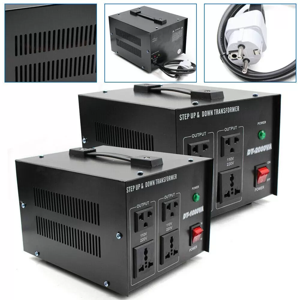 1000W/2000W Spannungswandler Transformator Step Up/Down 220V auf 110V Converter