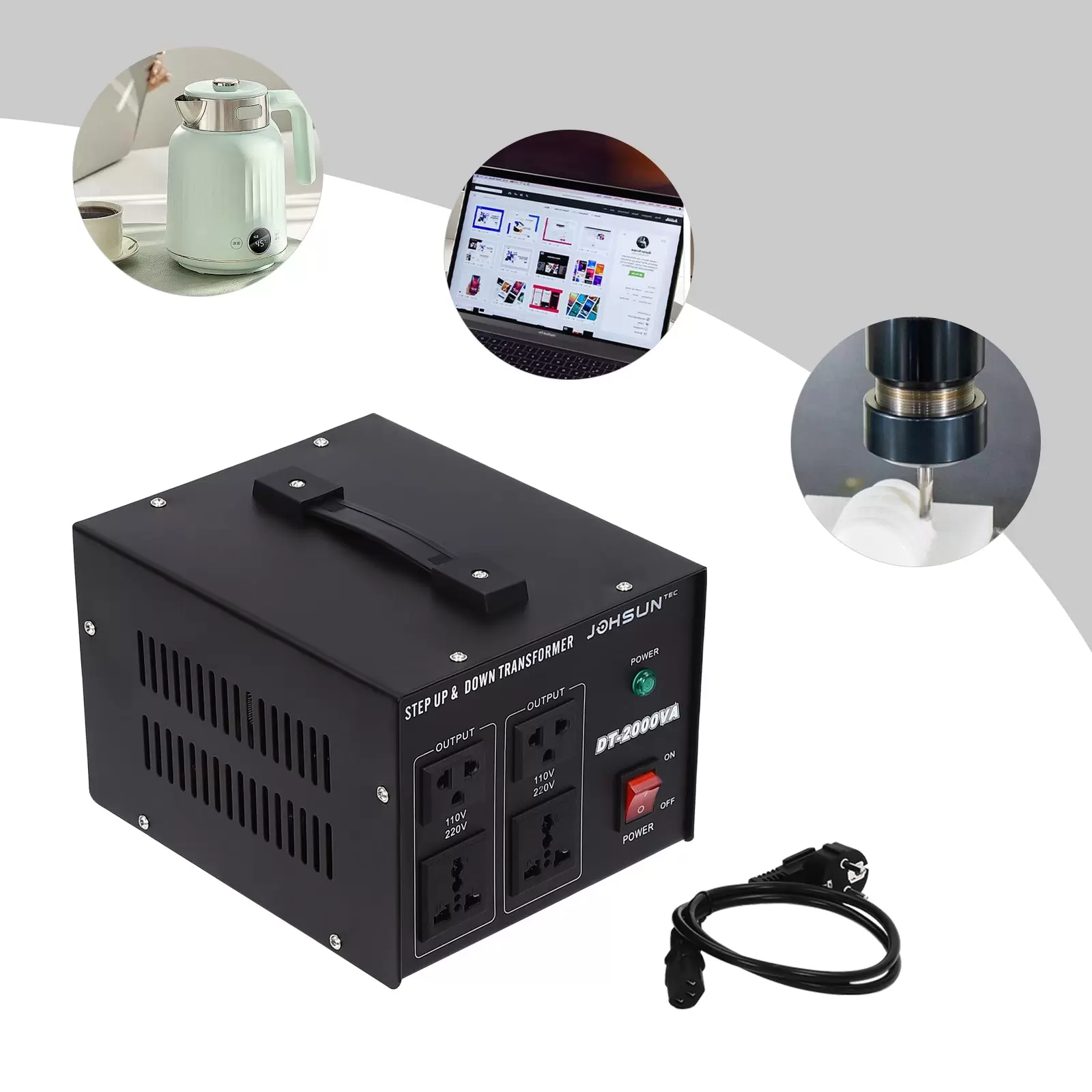 1000W/2000W Spannungswandler Transformator Step Up/Down 220V auf 110V Converter 1000W/2000W Spannungswandler Transformator Step Up/Down 220V auf 110V Converter