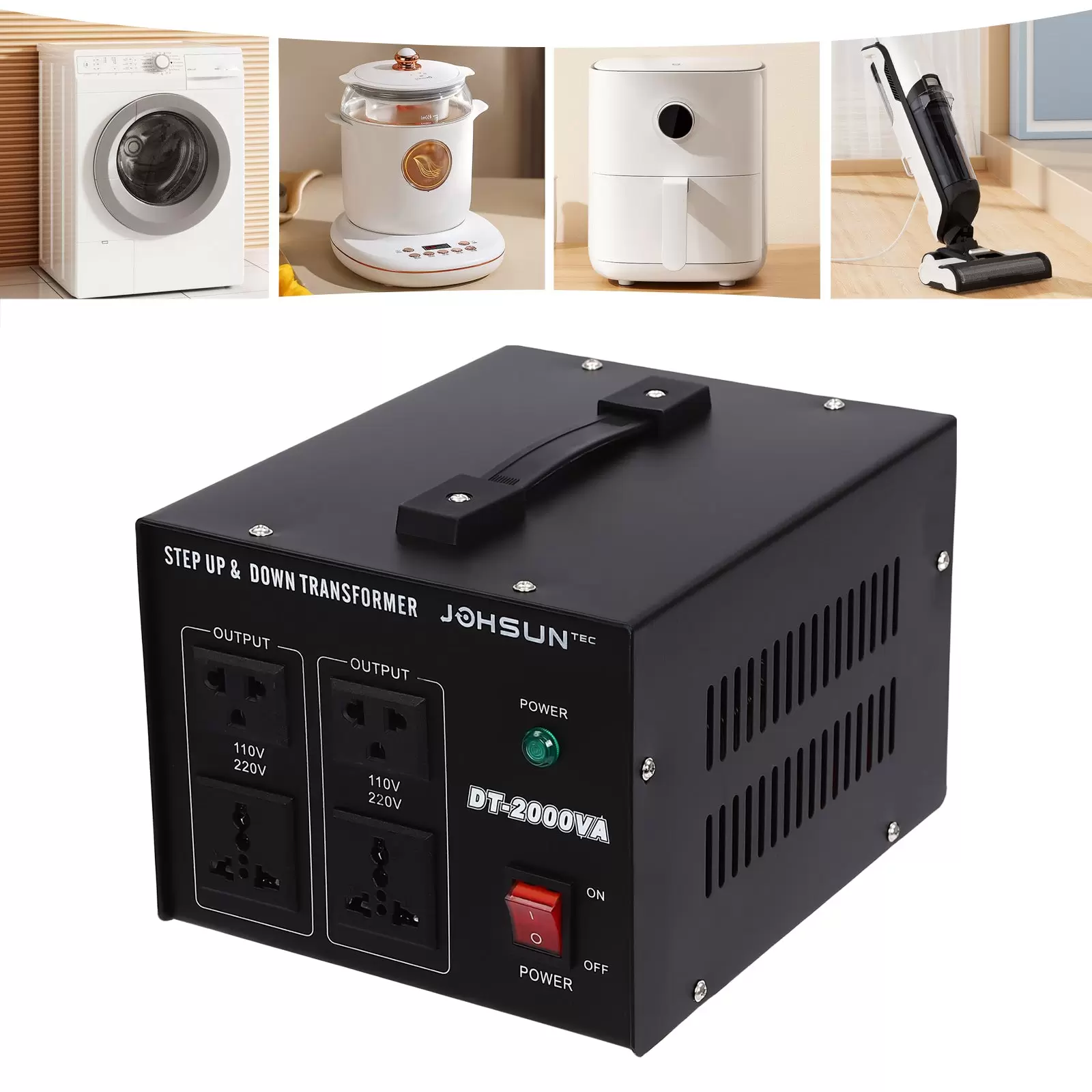 1000W/2000W Spannungswandler Transformator Step Up/Down 220V auf 110V Converter 1000W/2000W Spannungswandler Transformator Step Up/Down 220V auf 110V Converter