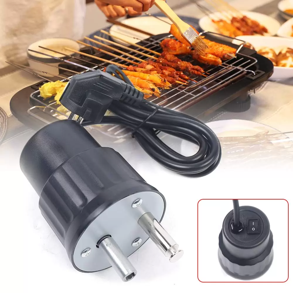 220V Grillmotor Elektro Grill BBQ Gasgrill Grillspieß Gartengrill Spanferkel