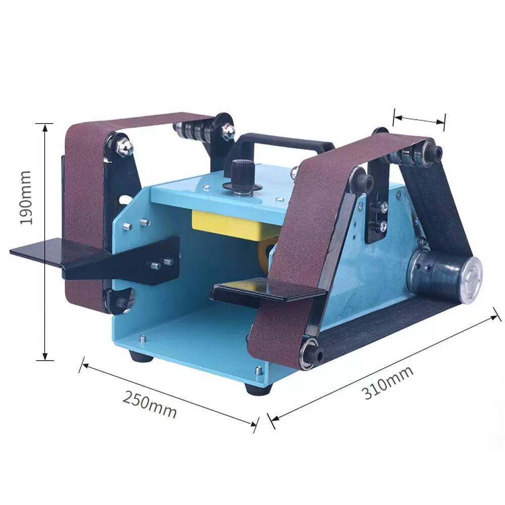 CNCEST 950W 220V Bandschleifer Double Axis Belt Sanding Bandschleifer Tellerschleifer messer CNCEST 950W 220V Bandschleifer Double Axis Belt Sanding Bandschleifer Tellerschleifer messer