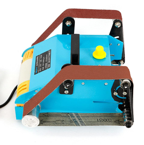 CNCEST 950W 220V Bandschleifer Double Axis Belt Sanding Bandschleifer Tellerschleifer messer