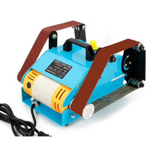 CNCEST 950W 220V Bandschleifer Double Axis Belt Sanding Bandschleifer Tellerschleifer messer