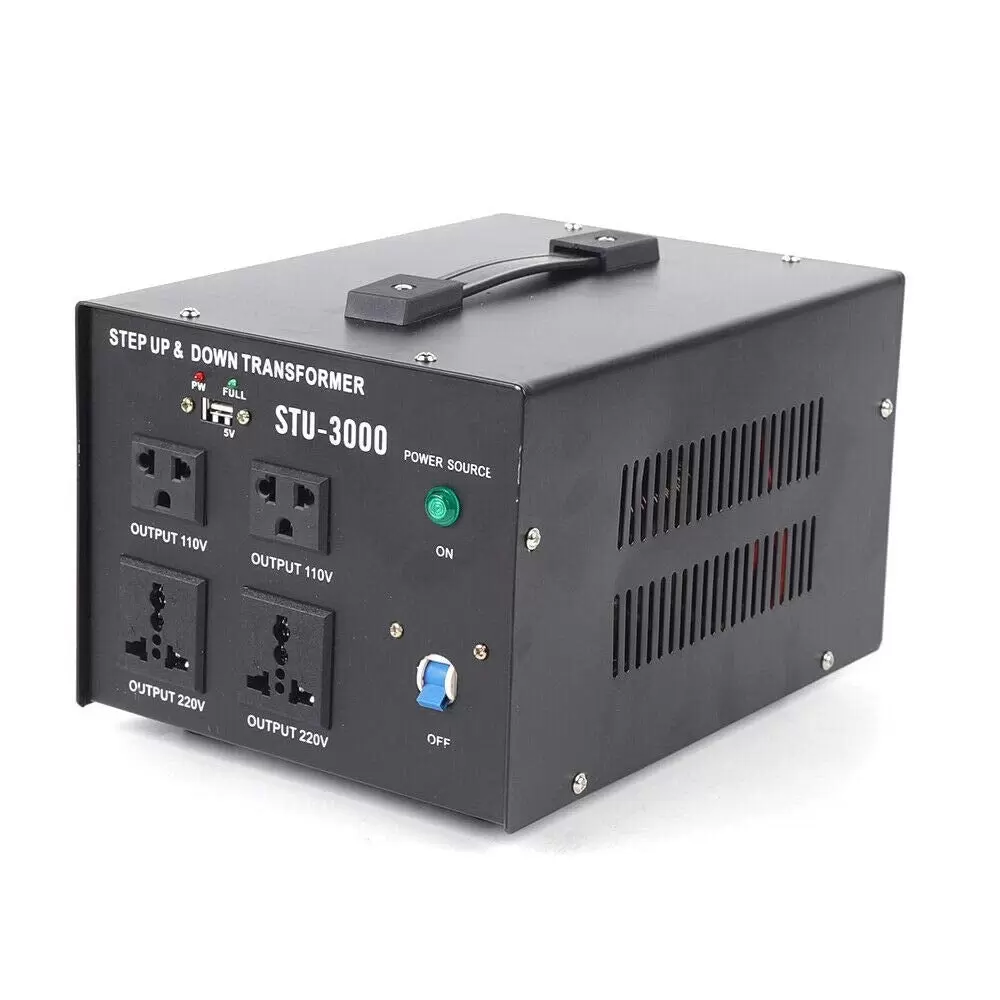 3000W Spannungswandler Ringkern Transformator mit USB110V ⇋220V Step Up Down